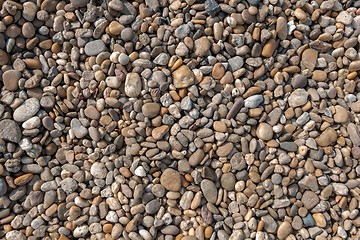 Image showing Sea polished rocks closeup