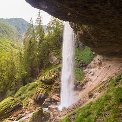 Image showing Pericnik waterfall in Triglav National Park, Julian Alps, Slovenia.