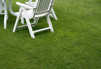 Image showing garden chairs