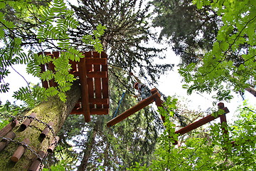 Image showing adventure rope park