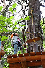 Image showing adventure rope park