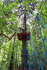 Image showing adventure rope park