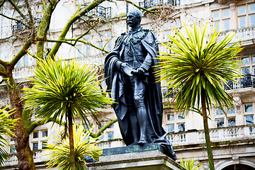 Image showing england     marble and statue in   city of london 