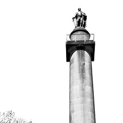 Image showing historic   marble and statue in old city of london england