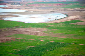 Image showing pond and lake in the   land 