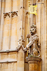 Image showing   and statue in old   of london england