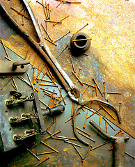 Image showing old rusty tools