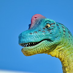 Image showing Realistic model of dinosaur 