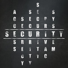 Image showing Security concept: word Security in solving Crossword Puzzle