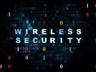 Image showing Security concept: Wireless Security on Digital background