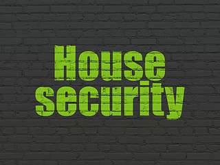 Image showing Safety concept: House Security on wall background