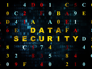 Image showing Privacy concept: Data Security on Digital background