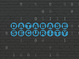 Image showing Security concept: Database Security on wall background