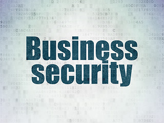 Image showing Safety concept: Business Security on Digital Paper background