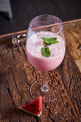 Image showing Healthy watermelon smoothie