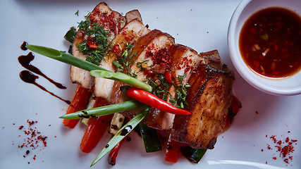 Image showing Roasted pork