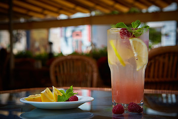 Image showing Refreshing homemade lemonade