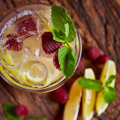 Image showing Refreshing homemade lemonade