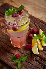 Image showing Refreshing homemade lemonade