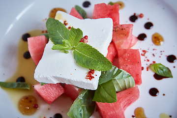 Image showing Healthy Watermelon Salad