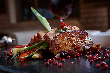 Image showing Roasted pork