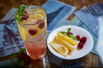 Image showing Refreshing homemade lemonade