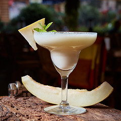 Image showing margarita melon cocktail