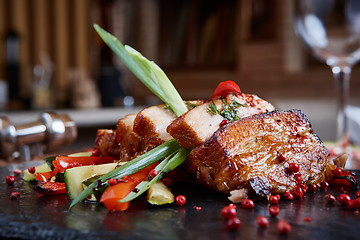 Image showing Roasted pork