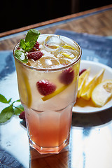 Image showing Refreshing homemade lemonade