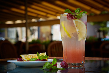 Image showing Refreshing homemade lemonade