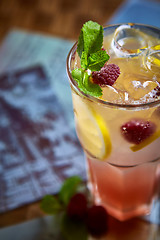 Image showing Refreshing homemade lemonade