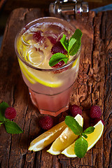 Image showing Refreshing homemade lemonade