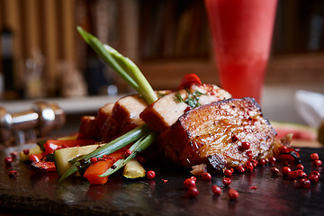 Image showing Roasted pork