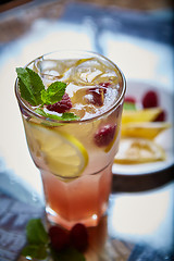 Image showing Refreshing homemade lemonade