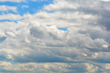 Image showing clouds in the blue sky