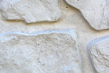 Image showing White grunge brick wall background