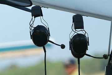 Image showing Two headsets