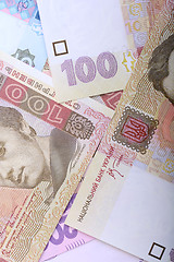 Image showing background of the Ukrainian money - UAH