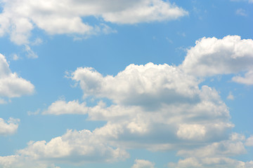 Image showing Clouds with blue sky