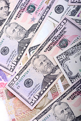 Image showing Background with money american dollar bills