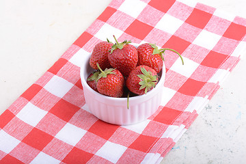 Image showing Fresh ripe perfect strawberry - health food 