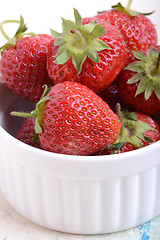 Image showing Fresh ripe perfect strawberry - health food 