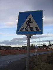 Image showing Zebra crossing sign