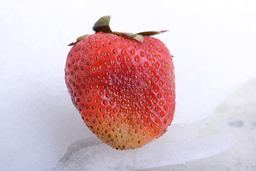 Image showing Close up strawberry, food concept