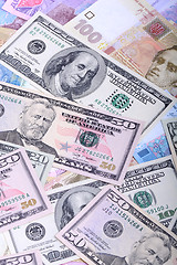 Image showing Background with money american dollar bills