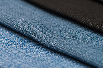 Image showing Multi color fabric texture samples