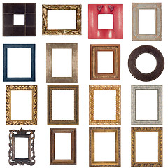 Image showing Set of wooden frames