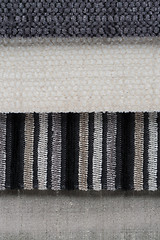 Image showing Grey fabric texture 