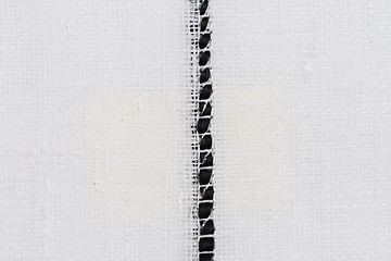 Image showing White fabric texture