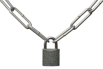 Image showing Chain and Padlock